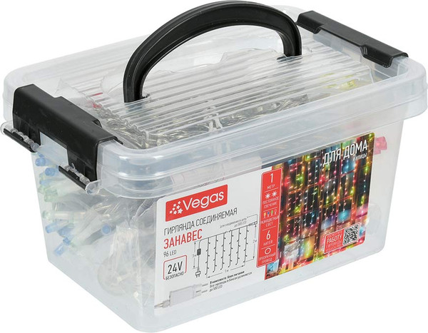 Изображение товара Световой занавес VEGAS 55242 (1x2м, многоцветный)