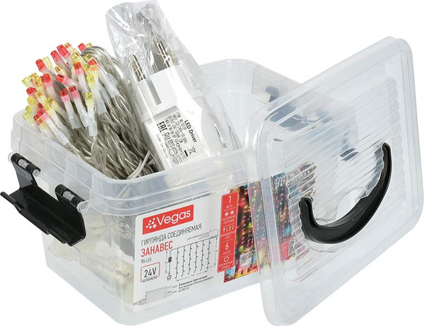 Изображение товара Световой занавес VEGAS 55242 (1x2м, многоцветный)