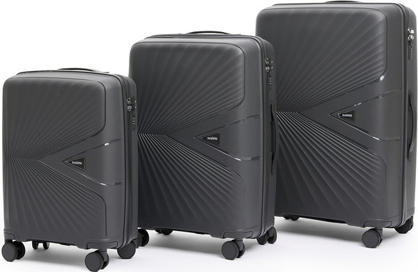 Изображение товара Набор чемоданов Maleta PP-53 (3шт, темно-серый)