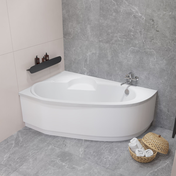 Изображение товара Ванна акриловая Lauter Valencia 150x100 / 2102150L (с ножками и сифоном 21Y32000 хром)