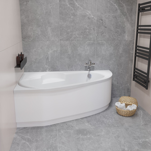 Изображение товара Ванна акриловая Lauter Valencia 150x100 / 2102150L (с ножками и сифоном 21Y32000 хром)