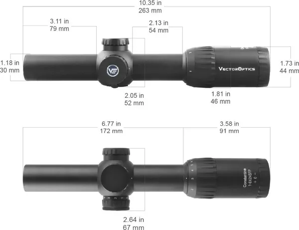 Изображение товара Оптический прицел Vector Optics Constantine 1-8x24 Rar Ffp Vco-1 Mil