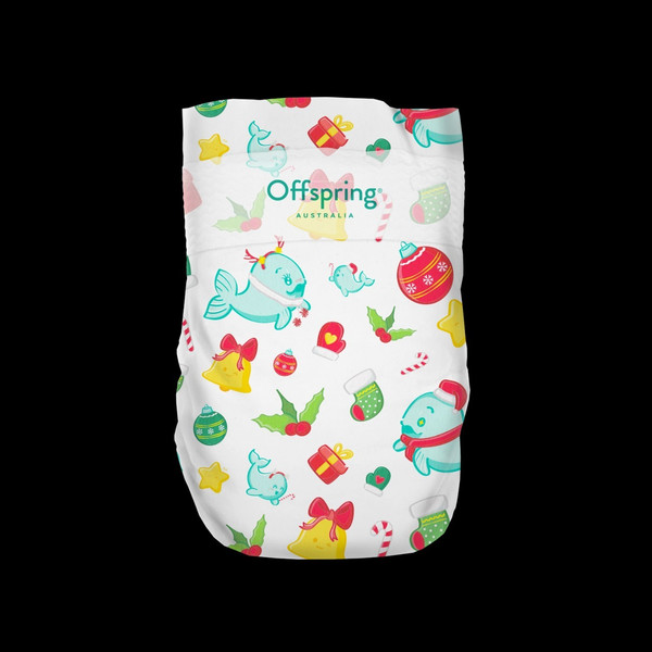 Изображение товара Подгузники детские Offspring S 3-6кг Первый Новый Год / OF01S48XMAS (48шт)