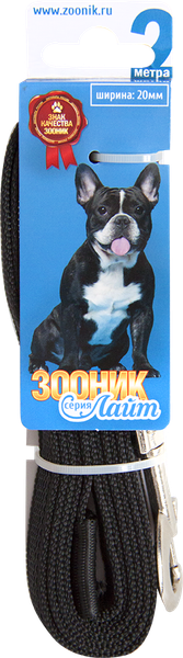 Изображение товара Поводок ZOONIK Лайт / 11454 (черный)