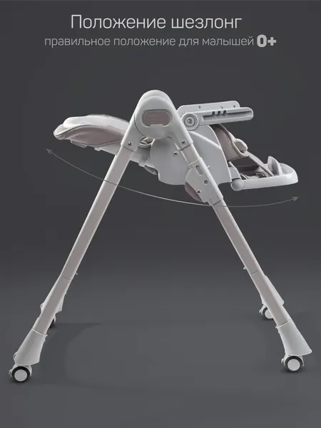 Изображение товара Стульчик для кормления Amarobaby Yummy / AB25-23YUM/12 (коричневый)