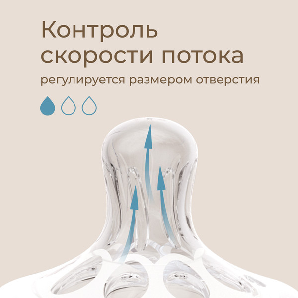 Изображение товара Набор сосок ROXY-KIDS Natural / RBTL-004-S (2шт)