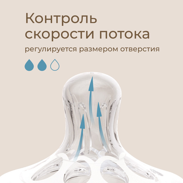 Изображение товара Набор сосок ROXY-KIDS Natural / RBTL-005-M (2шт)