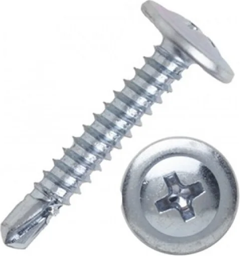 Изображение товара Саморез MFIX С прессшайбой 4.2х32 сверло оцинкованный (200шт, контейнер)