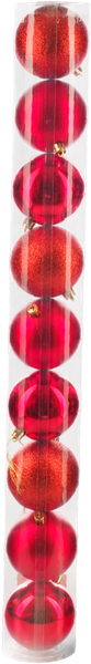 Изображение товара Набор шаров новогодних Ausini VT25-04004-3 (красный, 9шт)