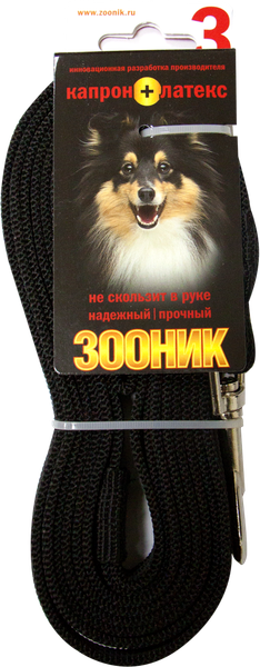 Изображение товара Поводок ZOONIK Капроновый / 11439 (черный)