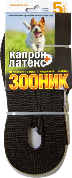 Изображение товара Поводок ZOONIK Капроновый / 11440 (черный)