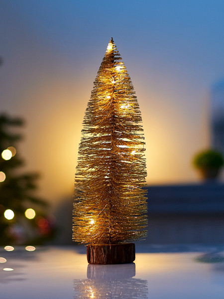 Изображение товара Световая фигурка Luazon Lighting Елка золотистая / 10875993