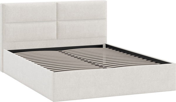 Изображение товара Двуспальная кровать ТриЯ Глосс универсальная Тип 1 160x200 (велюр светлый)