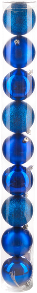 Изображение товара Набор шаров новогодних Ausini VT25-04004-4 (синий, 9шт)