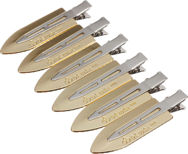 Изображение товара Набор зажимов для волос Dewal CL2603 (6шт, Lemon Gold)