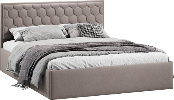 Изображение товара Каркас кровати ТриЯ Порто универсальный 180x200 (велюр мокко темный)