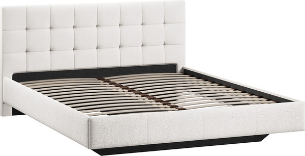 Изображение товара Двуспальная кровать ТриЯ Эмма 160x200 Тип 1  (велюр светлый)