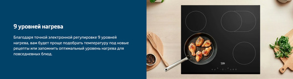 Изображение товара Индукционная варочная панель Beko BHI6420KFBB