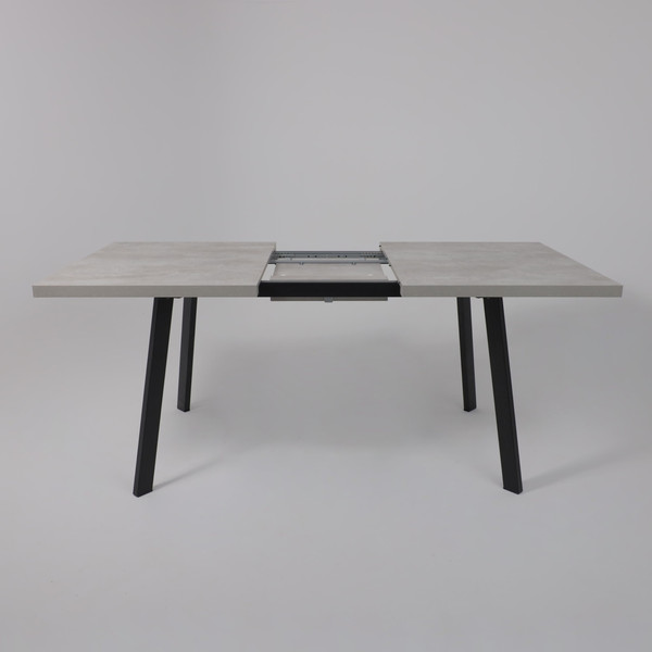 Изображение товара Обеденный стол Listvig Hagen 140 раздвижной 140-180x85 (цемент/черный)