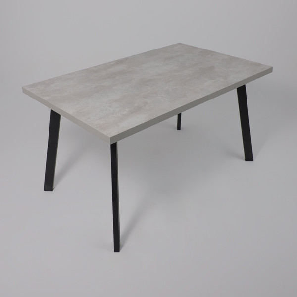 Изображение товара Обеденный стол Listvig Hagen 140 раздвижной 140-180x85 (цемент/черный)