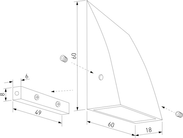 Изображение товара Бра Elektrostandard 40159/LED 4000K (латунь)