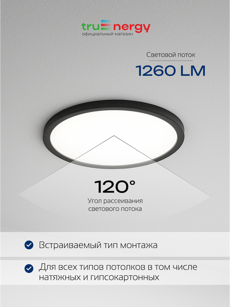 Изображение товара Точечный светильник Truenergy 11402