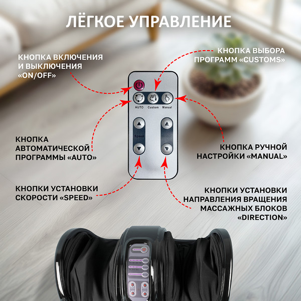 Изображение товара Массажер электронный Atlanta ATH-6365 (черный)