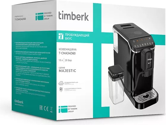 Изображение товара Кофемашина Timberk T-CMA34D60 (черный)