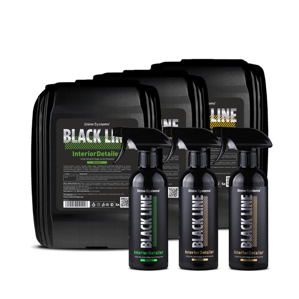 Очиститель салона Shine Systems Black Line InteriorDetailer Pineapple / SSBL995 (5л) — фото 6