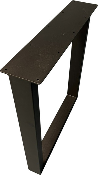 Изображение товара Обеденный стол Iva-Wood 160x80 Натуральный дуб (край натуральный, подстолье металл П-обр.)