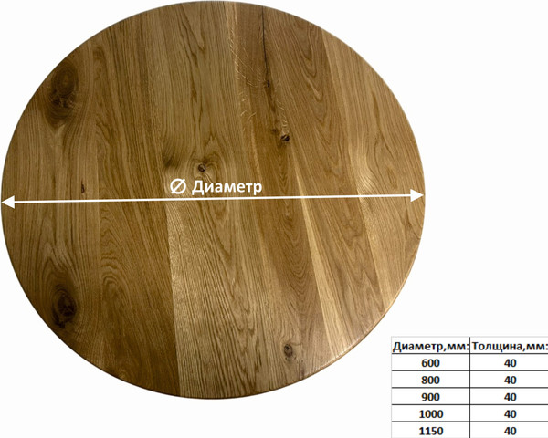Изображение товара Обеденный стол Iva-Wood Premium 100x100x4 / SW-001.SL.Nm (натуральный)