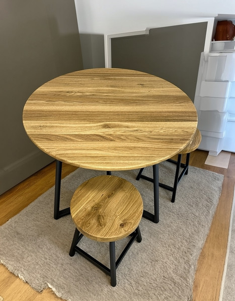 Изображение товара Обеденный стол Iva-Wood Premium 80x80x2 / SW-001.SL.Nm (натуральный)