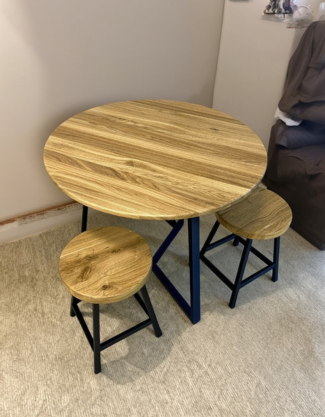 Изображение товара Обеденный стол Iva-Wood Premium 100x100x2 / SW-001.SL.Nm (натуральный)