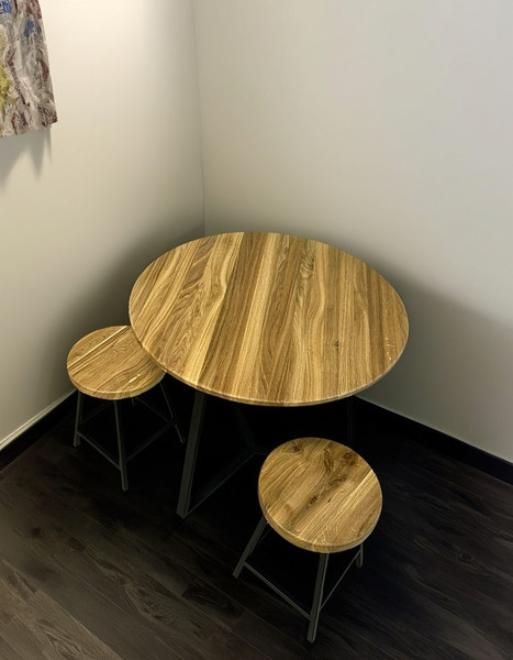 Изображение товара Обеденный стол Iva-Wood Premium 100x100x2 / SW-001.SL.Nm (натуральный)