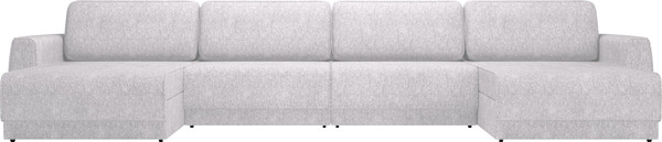 Изображение товара Диван П-образный Олмеко Женева 2S2O2P еврокнижка (микровелюр шейп бриллиант)