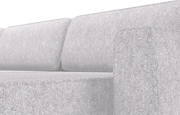 Изображение товара Диван П-образный Олмеко Женева 2S2O2P еврокнижка (микровелюр шейп бриллиант)