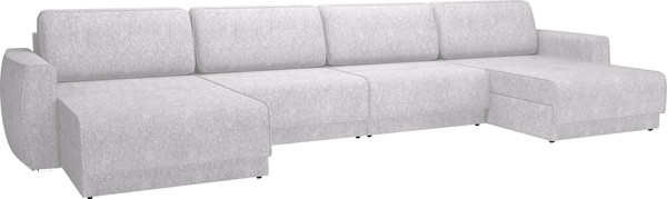 Изображение товара Диван П-образный Олмеко Женева 2S2O2P еврокнижка (микровелюр шейп бриллиант)