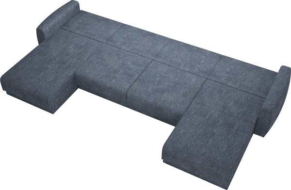 Изображение товара Диван П-образный Олмеко Женева 2S2O2P еврокнижка (микровелюр шейп сталь)