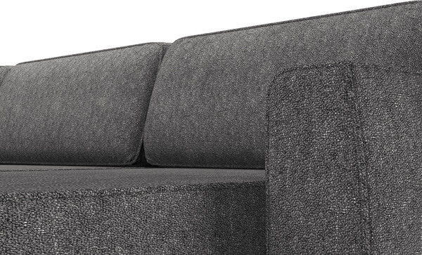 Изображение товара Диван П-образный Олмеко Женева 2S2O2P еврокнижка (микровелюр шейп стоун)