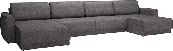 Изображение товара Диван П-образный Олмеко Женева 2S2O2P еврокнижка (микровелюр шейп стоун)