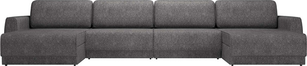 Изображение товара Диван П-образный Олмеко Женева 2S2O2P еврокнижка (микровелюр шейп стоун)