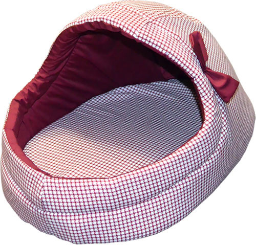 Изображение товара Домик для животных ZOONIK С бантиком / 22185-2 (бордовый)