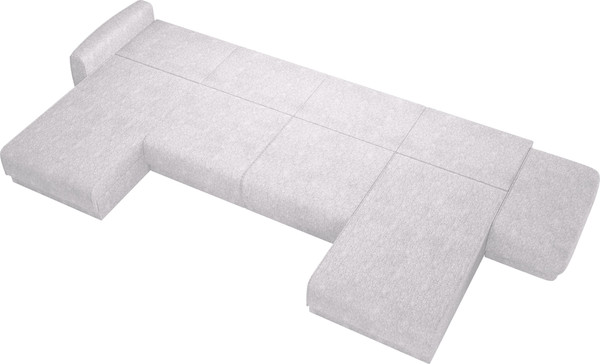 Изображение товара Диван П-образный Олмеко Женева 2S2OPF правый еврокнижка (микровелюр шейп бриллиант)