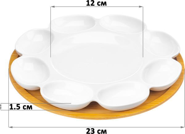 Изображение товара Блюдо для яиц Elan Gallery Айсберг / 540820