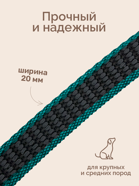 Изображение товара Поводок ZOONIK Капроновый / 11428-1 (зеленый)