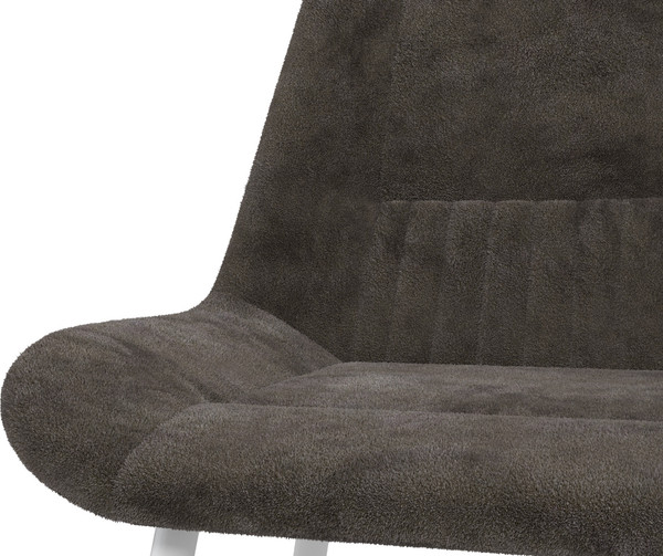 Изображение товара Стул Олмеко Николь (велюр Панда браун шоколад/белый)