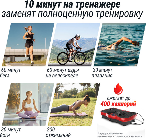 Изображение товара Виброплатформа UNIX Fit Intensive 2D VP2DIRD (красный)