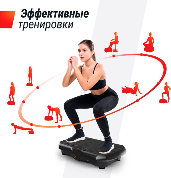 Изображение товара Виброплатформа UNIX Fit Edge 2D VP2DEBK (черный)