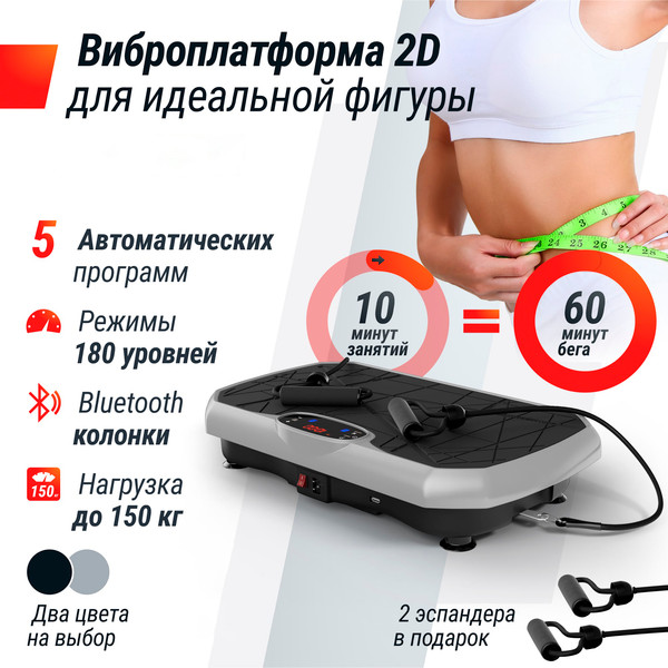 Изображение товара Виброплатформа UNIX Fit Edge 2D VP2DEGY (серый)