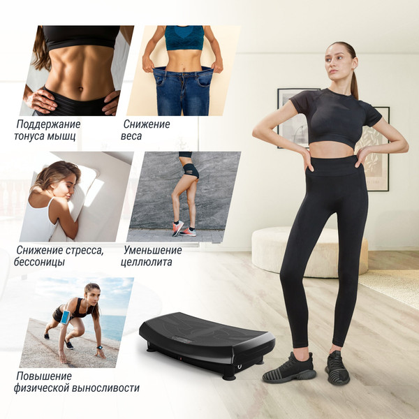 Изображение товара Виброплатформа UNIX Fit Boost 4D VP4DBBK (черный)